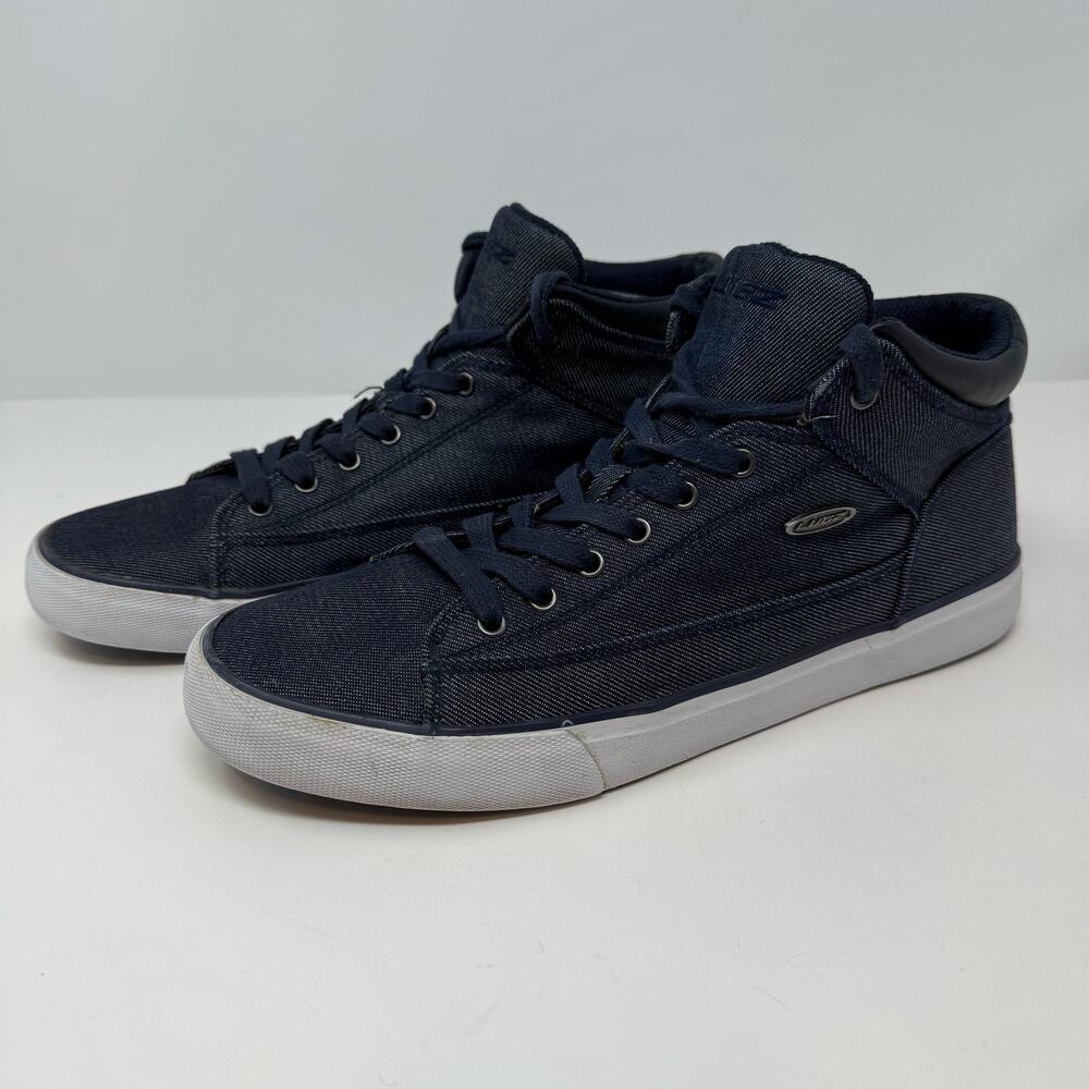 Lugz High Top Sneakers Men's 10.5  Blue Casual Shoes Preppy Skater Normcore